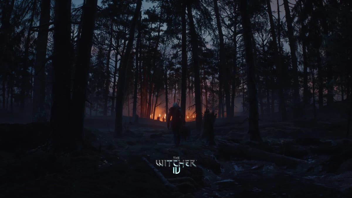 Ciri utilisant ses pouvoirs magiques, avec une aura lumineuse autour d’elle