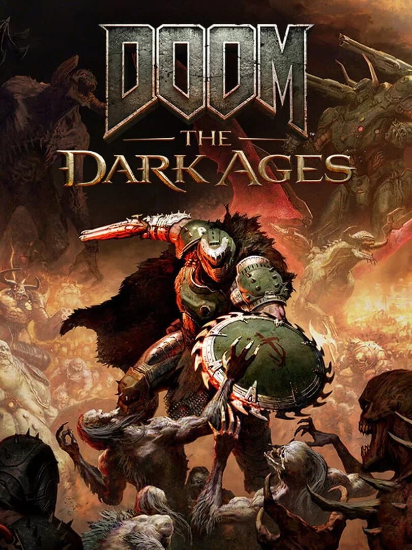 Combat intense dans DOOM The Dark Ages, avec effets pyrotechniques en jeu
