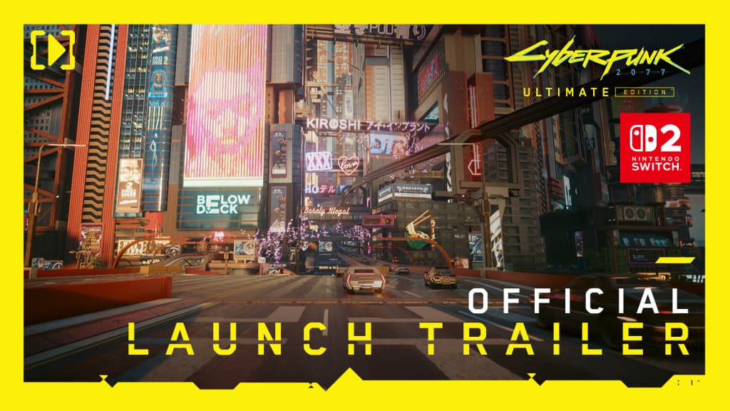 Test Cyberpunk 2077 Switch 2 : Night City en mode portable