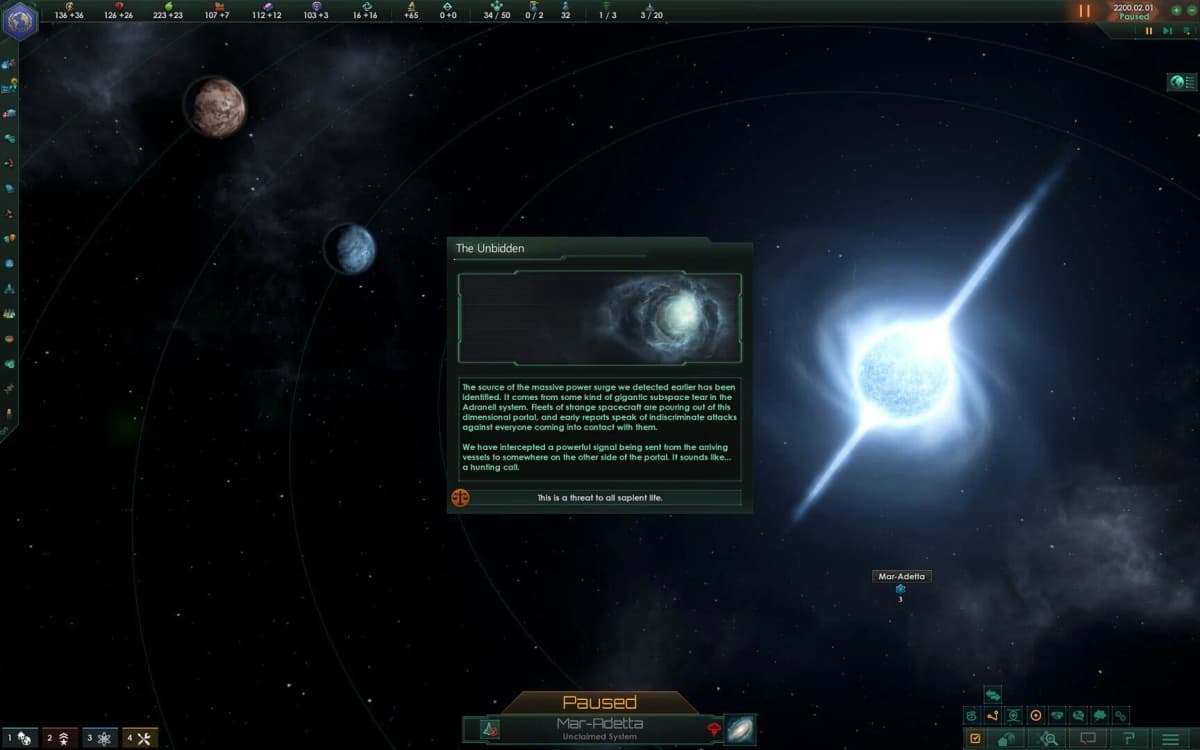 Screenshot from Stellaris
