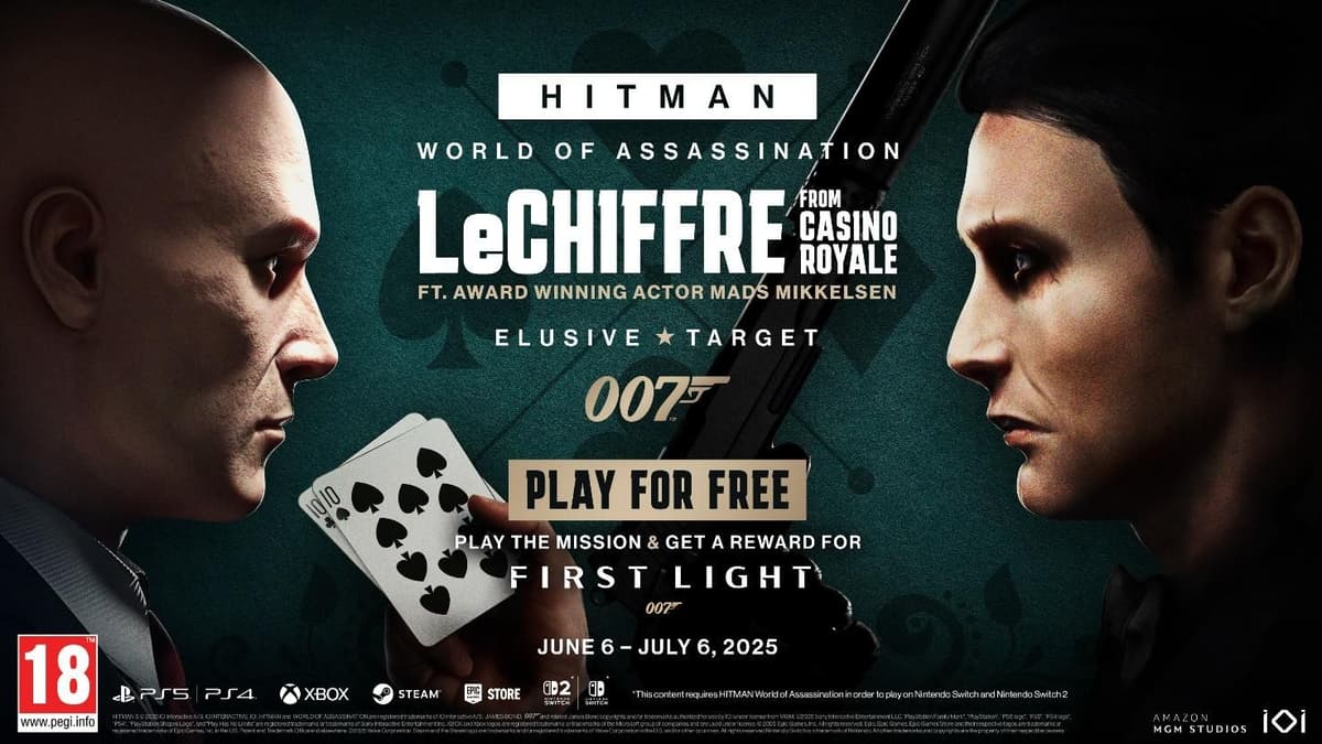 Le Chiffre de Mikkelsen secoue HITMAN World of Assassination