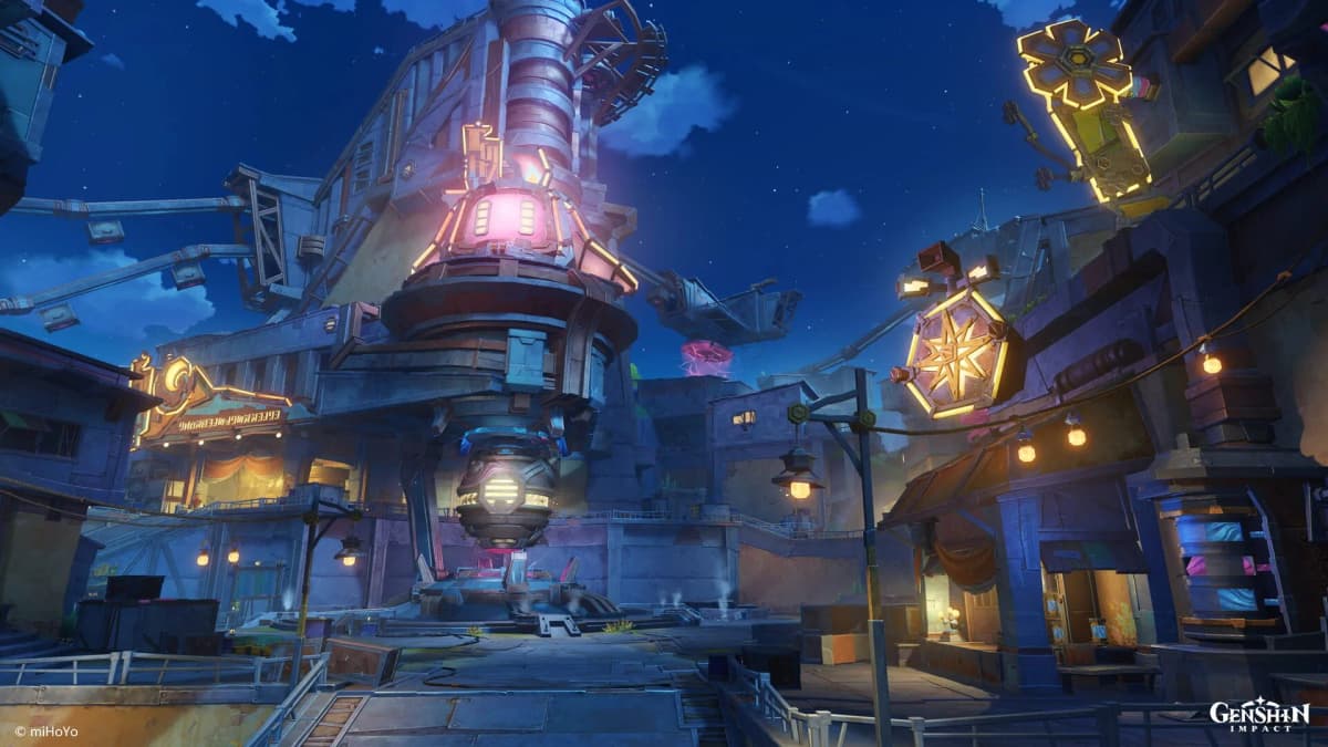 Screenshot from Genshin Impact: A Dance of Snowy Tides and Hoarfrost Groves