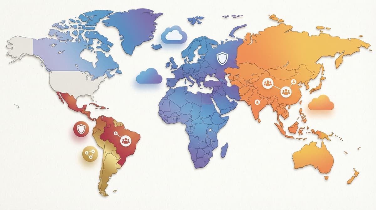 Regional view of localization and adoption patterns.