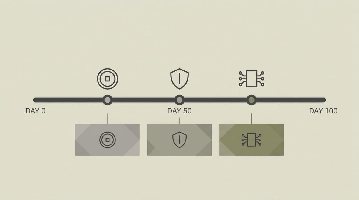 100-day reset roadmap (conceptual)