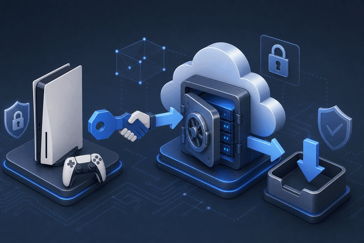 Conceptual security verification for disc-to-digital entitlement activation.