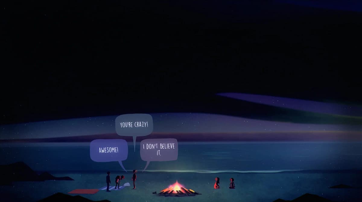 Screenshot from Oxenfree