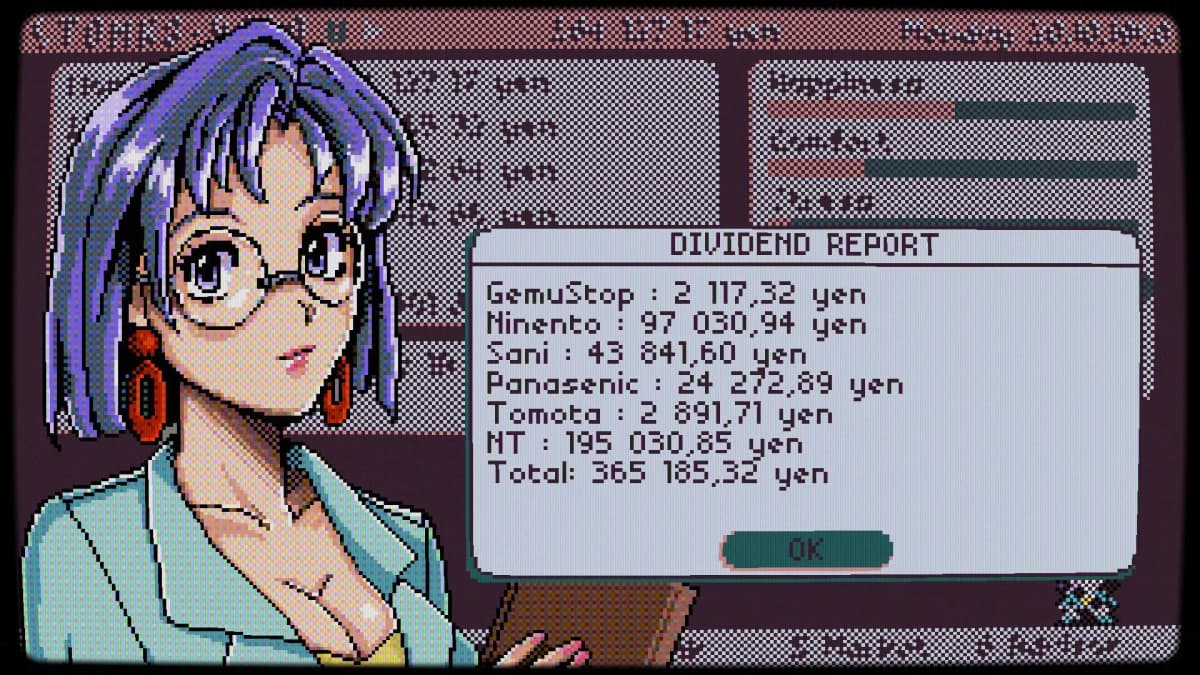 Screenshot from Stonks-9800: Stock Market Simulator