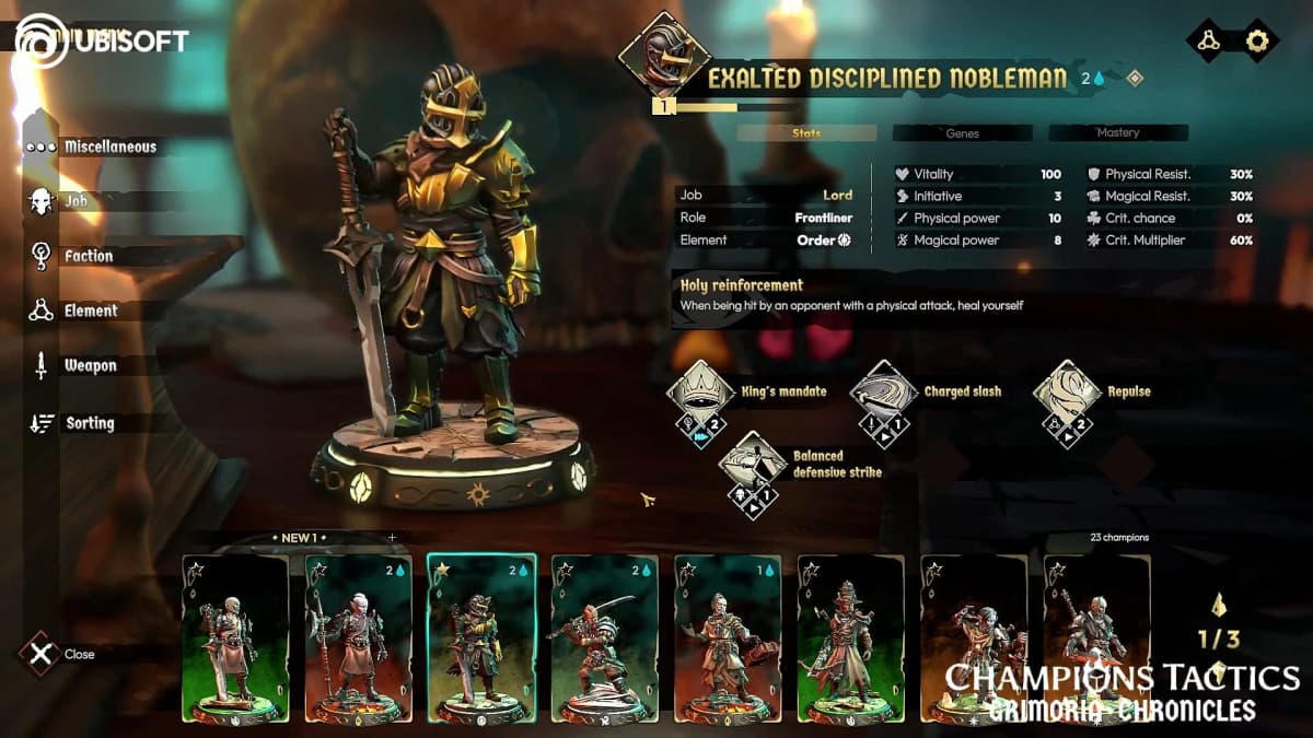 Screenshot from Champions Tactics: Grimoria Chronicles