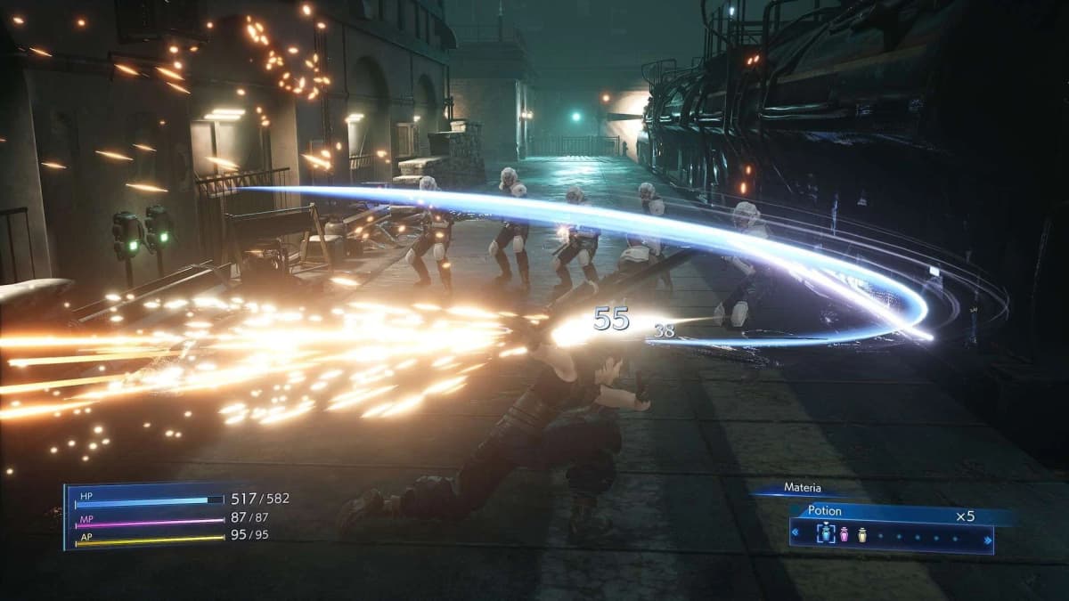 Screenshot from Crisis Core: Final Fantasy VII - Reunion