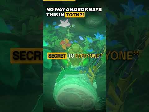 A Korok in TOTK Says the Exact Line From Zelda 1986 🌿 #Shorts